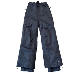 REI Girls Black Winter Ski Snowboard Adjustable Waist Snowpants XS 21 Inseam